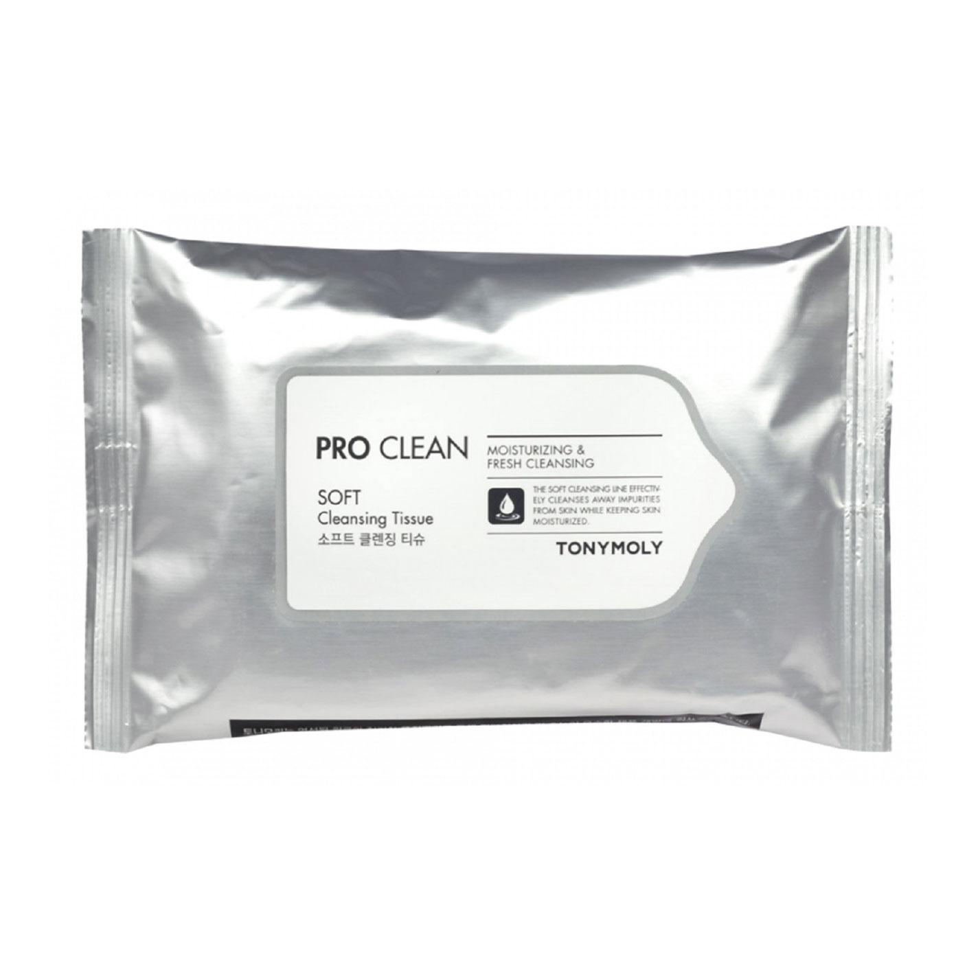 Серветки для очищення шкіри та зняття макіяжу Tony Moly Pro Clean Soft Cleansing Tissue, 50 шт